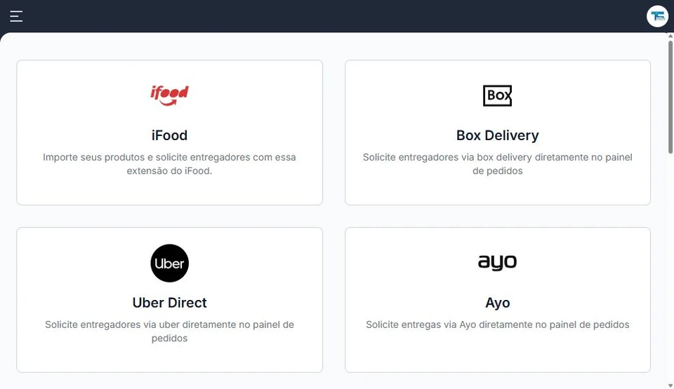 Catálogo real de extensões de entrega e análise TEKSYS